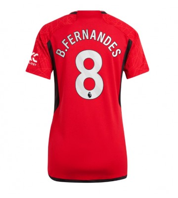 Manchester United Bruno Fernandes #8 Hemmatröja Kvinnor 2023-24 Kortärmad